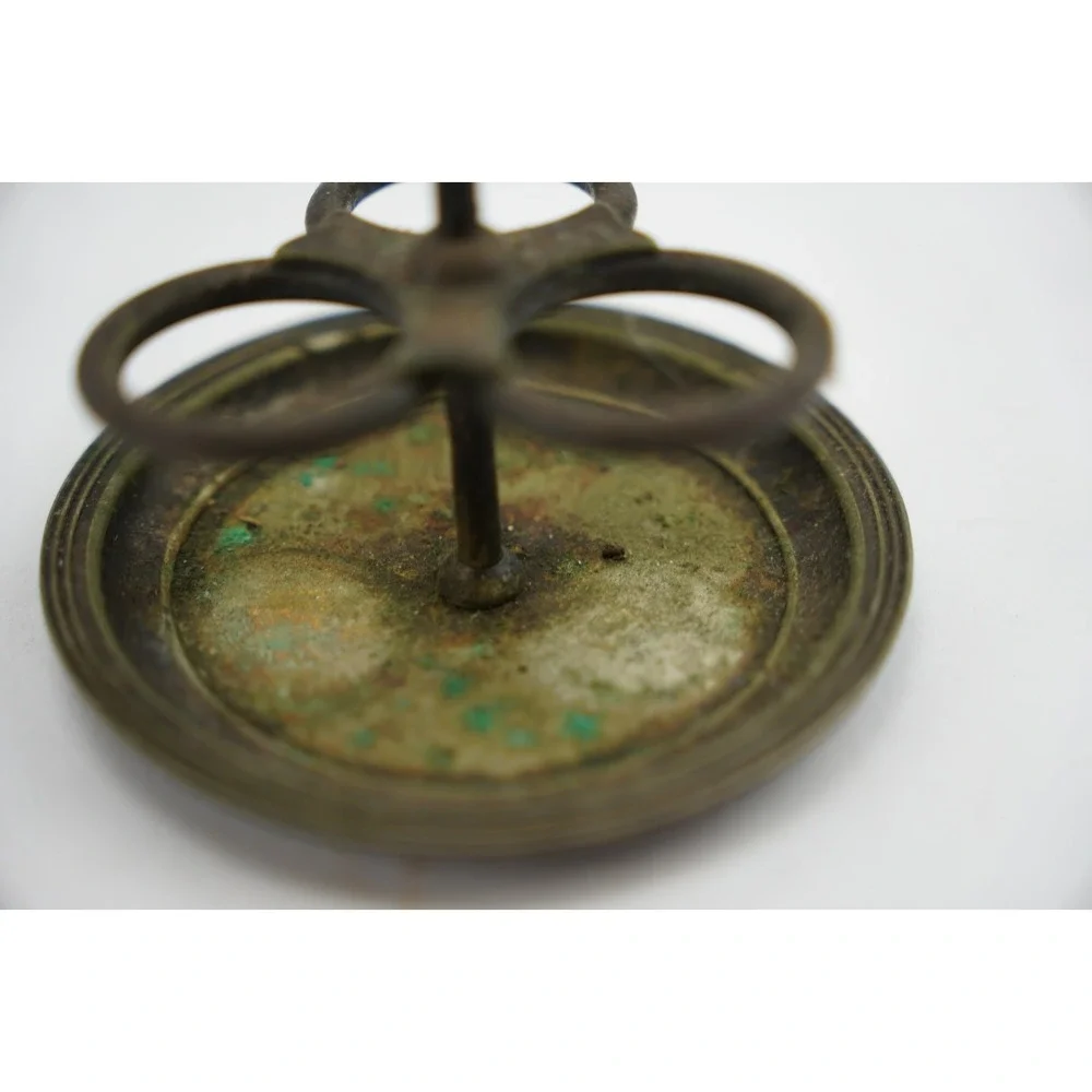 Antique Albert Pick & Co Salt Pepper Shaker Set with Metal Holder 3650